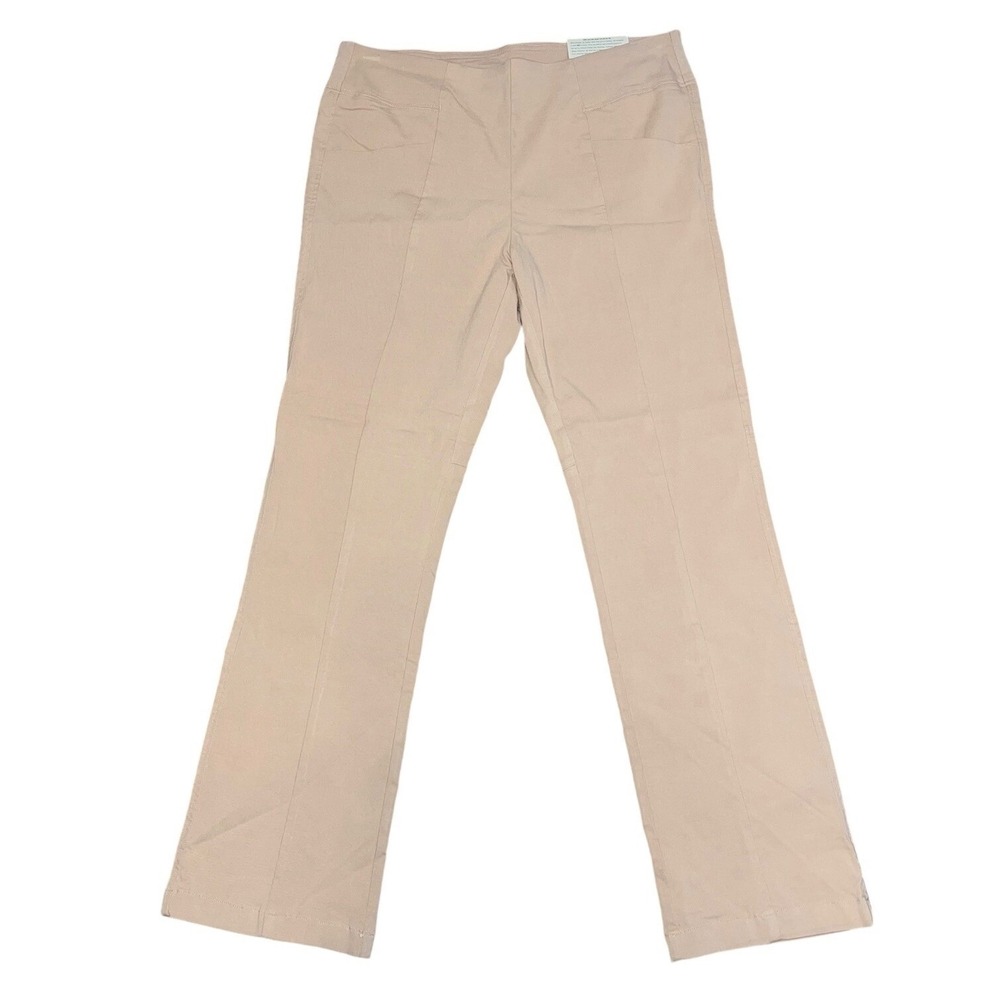 NWT Soft Surroundings Stretch Pull On Freda Pants Size Large 14-16 Minimalist